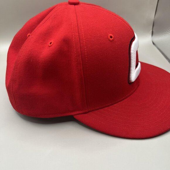 Catonsville Cardinals Baseball At The Ville Hat Cap Red C Fitted Mens 7 3/8 - Picture 4 of 6